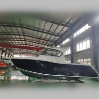 Yacht de sport en aluminium de 25 pieds et 7.7m pour l'Australie, bateau de pêche pilote à cabine marché Offre Spéciale, moteur hors-bord, bateau d'eau salée à vendre