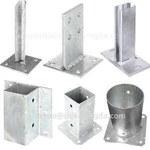 Nhà Máy Tùy Chỉnh Nhiệm Vụ Nặng Nề Nhúng Nóng Mạ Kẽm Bài Neo Hỗ Trợ Khung Giá Cho Hàng Rào Gỗ Bài Cơ Sở - Product Image 3
