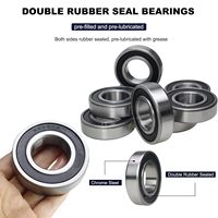 Rodamiento de Caja de Cambios de Motocicleta de Alta Precisión 6206 2RS, Rodamientos de Bolas de Ranura Profunda 30x62x16mm, Rodamiento de Acero Cromado 6206, Piezas de Automóvil