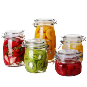 Pot de conservation alimentaire en verre réutilisable, hermétique, écologique, anti-poussière, avec couvercle transparent, résistant à l'humidité, pour cadeaux, thé, miel, cornichons - Product Image 3