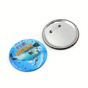 Botones Metálicos Circulares Personalizables con Base de Estaño y Pasadores de 5mm, Técnica de Fundición a Presión para Regalos con Logotipo - Product Image 3