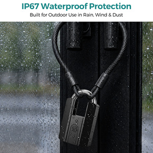 Lucchetto Intelligente SJJ TTLock con App e Impronta Digitale, Lucchetto Elettronico Senza Chiave per Cancelli, Armadietti, Magazzini e <span class=keywords><strong>Sicurezza</strong></span> Esterna - Product Image 5