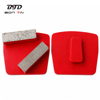 Segment de meulage diamant BTD Redi Lock pour sol en béton Terrazzo outil de liaison métallique diamant pour la préparation de Surface