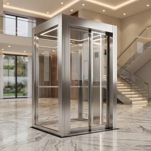 Ascenseur hydraulique extérieur pour maison résidentielle, cabine en verre sur 3 étages, 4 niveaux, ascenseur électrique pour villa - Product Image 2