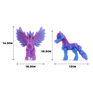 Giocattoli Unicorno Stampati in 3D in PLA Colorato, Materiale Ecologico, Decorazione per la Casa, Action Figure da Collezione per Bambini - Product Image 3