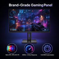 Monitor Gaming 27 Inci QHD 300Hz Fast IPS 2560x1440 Layar Esports OEM/ODM Panel Branding Logo Kustom Pasokan Langsung Pabrik