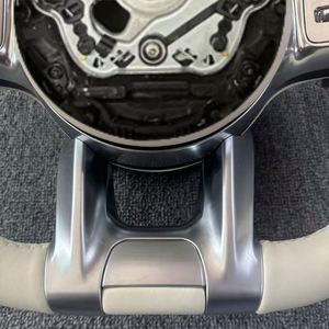 Housse de <span class=keywords><strong>volant</strong></span> compatible avec <span class=keywords><strong>Mercedes</strong></span> Benz Is 550 SL Class C 300 GLK 350 SE Alcantara Cuir Sport - Product Image 4