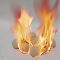 RY330 Allume-feu portable anti-poussière, résistant à la chaleur, antiadhésif, à filament de bois, boule d'allumage, charbon compressé, cuisine extérieure