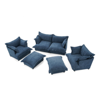 Canapé modulaire sectionnel en chenille nuage minimaliste moderne ATUNUS, rembourré en éponge, ensemble de meubles pour salon