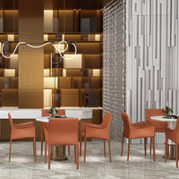 Chaise de salle à manger moderne et minimaliste, légère et luxueuse, avec accoudoirs, modèle design pour salles de conférence d'hôtel et restaurants, style européen.