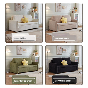 Double Sofa Sleeper <strong>Couch</strong> Freshly Designed Foldable Sofa Bed Pull Mechanism for Cozy Apartment Decor Filled Comfortable Sponge - Product Image 5
