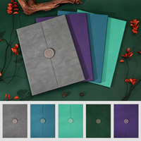 Porte-documents A4 en cuir PU personnalisé avec bouton-pression pour diplôme, idéal pour les cérémonies de remise des diplômes