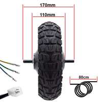 Roue de scooter électrique avec moteur de moyeu avant/arrière, batterie au lithium en aluminium 48V 800W, 10 pouces 10x2.75-6.5, roulement à billes SmartGyro