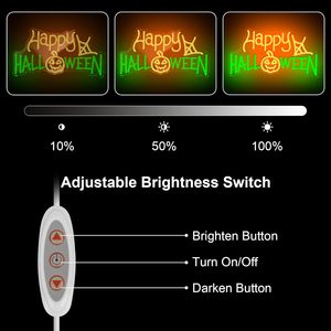 Lumière d'ambiance LED néon citrouille pour Halloween, décoration murale intérieure pour chambre, fête, bar, maison, et indicateur lumineux d'entrée - Product Image 2