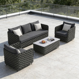 Modern Luxury Aluminum Patio Set for Hotels Villas Courtyards Parks Dining Weather Resistant Garden Outdoor Furniture - Product Image 6