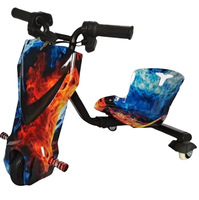Trottinette de Drift pour Enfants avec Éclairage Supplémentaire pour la Sécurité Nocturne en Ville et les Sorties Estivales