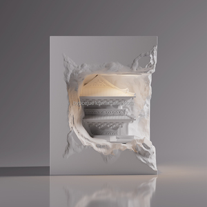 Lámpara de mesa de <span class=keywords><strong>yeso</strong></span> controlado por alambre en relieve de estilo chino de lujo Fabricante Zhongshan Lámpara de escritorio a granel al por mayor - Product Image 2