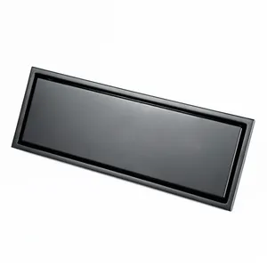 30x10 см SUS304 нержавеющая сталь матовая черная Скрытая плитка вставка длинный дренаж для душа пола ванной Невидимый линейный Слив для плитки