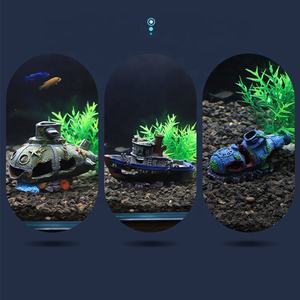 Único bajo el agua creativo antiguo acuario paisaje resina ornamento Camarón escondite jugar hogar pecera decoraciones - Product Image 4