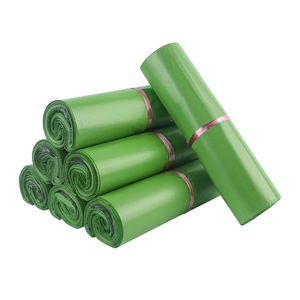 Sacs de Courrier Vert Émeraude à Pompon Couronne, 100% Matière Pure, Auto-adhésifs, Imperméables, pour Emballage E-commerce et Expédition de Colis - Product Image 1