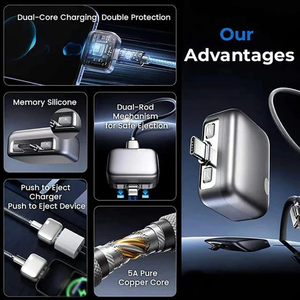 อะแดปเตอร์ชาร์จเร็วสำหรับโทรศัพท์ 140w ระบบหยุดอัตโนมัติอัจฉริยะ แยกการชาร์จเต็มที่ ตัวป้องกันการตัดไฟอัจฉริยะ ตัวชาร์จพร้อมระบบปิดเครื่องอัตโนมัติ - Product Image 5