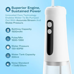 Irrigateur buccal portable sans fil rechargeable étanche avec 4 embouts 2 modes pour les <span class=keywords><strong>gencives</strong></span> <span class=keywords><strong>sensibles</strong></span> - Product Image 6