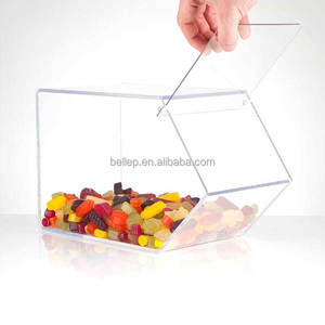 Truy Cập Hàng Đầu Pick Và Mix Ngọt Máy Rút Rõ Ràng Acrylic Kẹo Hộp Lưu Trữ Với Nắp - Product Image 1