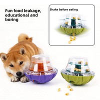 Nouveau jouet distributeur de nourriture pour chiens et chats - Jouet éducatif, puzzle anti-stress, jouet pour animaux de compagnie en ABS