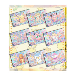 Cartes à collectionner Pokémon YQ en gros, dernières nouveautés, série de parchemins évolutifs mignons BoBo Studio, tableaux d'art Pokémon, cadeaux - Product Image 5