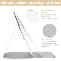 Miroir cosmétique éclairé debout de style européen Miroir de maquillage LED compact portable Miroir pliant rechargeable personnalisé