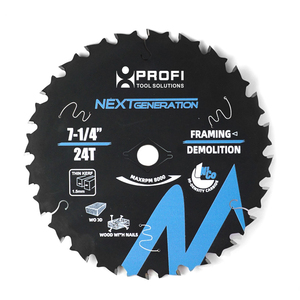 Nueva Actualización de madera de marco de demolición con corte de uñas 24 dientes 7 1/4 "hoja de sierra Circular TCT para <span class=keywords><strong>Diablo</strong></span> - Product Image 1