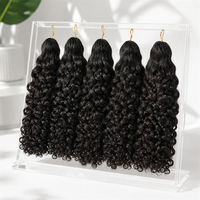 Extensions de cheveux humains en gros, bouclés style birman, invisibles, pour crochet, double épaisseur, vierges, bruts, bouclés birmanes