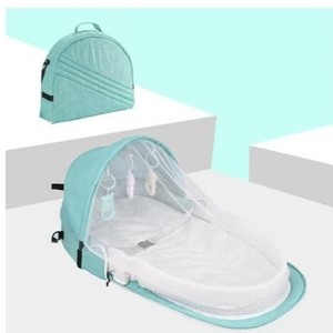 Cuna Plegable Portátil Moderna de Plástico para Bebé al por Mayor con Juguetes y Juego de Ropa de Cama, Mosquitera y Ruedas Universales - Uso en Patio - Product Image 5