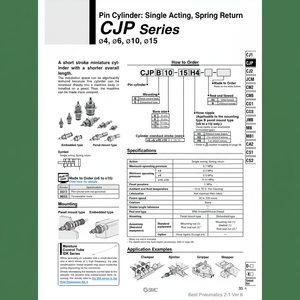 กระบอกนิวเมติก SMC CJPB4-5-B ชิ้นส่วนนิวเมติก - Product Image 1