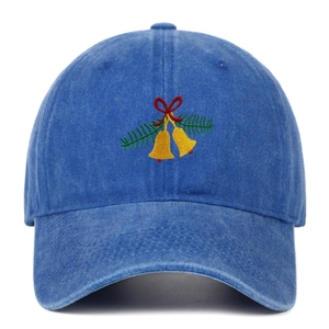 L'usine fournit directement des cloches de Noël brodées de logos personnalisés de haute qualité multicolore casquettes de baseball - Product Image 4