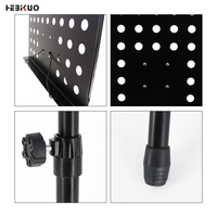 HEBIKUO Professional OEM Wholesale Tripod Music Book Stand Adjustable Music Stand for Orchestra Performances