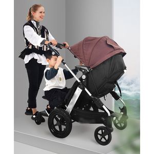 Organisateur de chariot de bébé poussette adaptateur de pédale jumeaux Hitchhiker deuxième enfant <span class=keywords><strong>auxiliaire</strong></span> enfants plaque debout - Product Image 2