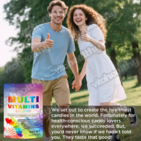Vitahealthy OEM/ODM Sucette multivitaminée marque privée complément alimentaire Sucette multivitaminée végétalienne pour hommes et femmes