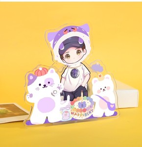 Statuette Personalizzate in Acrilico Trasparente con Testa Oscillante, Personaggi Animati, Foto di Coppie Creative, Supporto da Scrivania Fai-da-Te NASNAK - Product Image 4