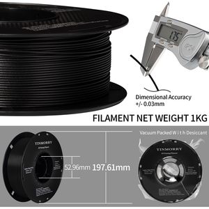 เส้นใยคาร์บอนไฟเบอร์ TINMORRY Petg-cf สำหรับเครื่องพิมพ์ 3 มิติ ผู้จัดจำหน่ายเส้นใย Petg เส้นใยคาร์บอนไฟเบอร์ Petg - Product Image 4