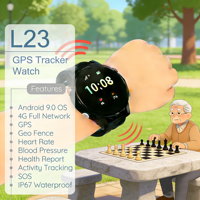 Reloj Inteligente GPS L23 con Seguimiento de Actividad, Frecuencia Cardíaca y Oxígeno en Sangre
