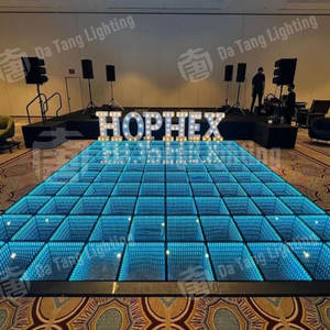 Dalles de sol LED RGB synchronisées avec la musique pour événements et fêtes en intérieur, indice de protection IP65, alimentation DC24V, éclairage pour parcs à thème - Product Image 1