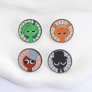 หมุดเคลือบเกมแบบลำลองเล่นเพลงตัวละครในเกม oren <span class=keywords><strong>vineria</strong></span> brud เข็มกลัดโลหะสีดำมีปกเครื่องประดับเป็นของขวัญสำหรับเพื่อน - Product Image 3