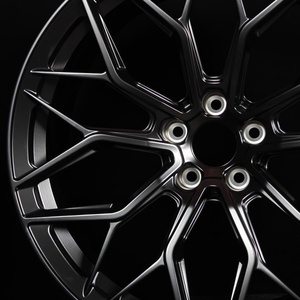 Rueda Forjada de 20 Pulgadas, Negro Mate, 9J, de Una Pieza, 5-120, 5-108, Llanta de Repuesto para Automóvil de Pasajeros, Bajo MOQ, Acabado Personalizado, Venta al Por Mayor - Product Image 1
