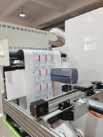 Machine d'impression flexographique RTRY-1050 pour film polyéthylène 6 couleurs avec LED UV, moniteur vidéo et Corona