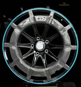 Rueda Forjada de Fibra de Carbono Negra de Una Sola Pieza, Personalizada, de 21, 22, 23 y 24 Pulgadas, Apta para Mercedes Benz GG500G63 - Product Image 1