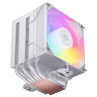SNOWMAN ARGB refroidisseur de processeur caloduc 120mm ventilateur PWM silencieux refroidissement TDP élevé pour prise Intel LGA1200 AMD AM4