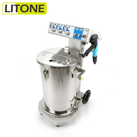 Machine de peinture électrostatique Litone pour revêtements en poudre époxy polyester, plastique et métallisé, pistolet de pulvérisation CE