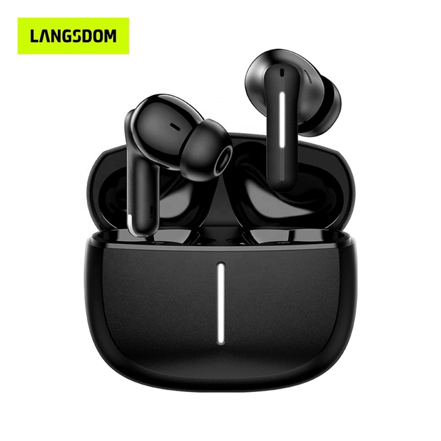 Custom Logo Printing Wireless Sport ANC TWS Audifonos Bluetooth Deep Bass Earphones Gaming Air Earbuds In-Ear Headphones With JL