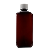 16oz 500ml Bouteille de médicament liquide ambré vide Oral Wockhardt Hi-tech Actavis Bouteille de sirop contre la toux maigre avec étiquettes de bouchon CRC